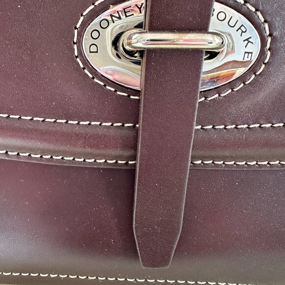 Dooney & Bourke Florentine Toscana Front Pocket Satchel - Espresso - Picture 5 of 14